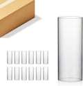 WGVI Hurricane Candle Holder Sleeve Wide 4.7in x 12in - Clear Chimney
