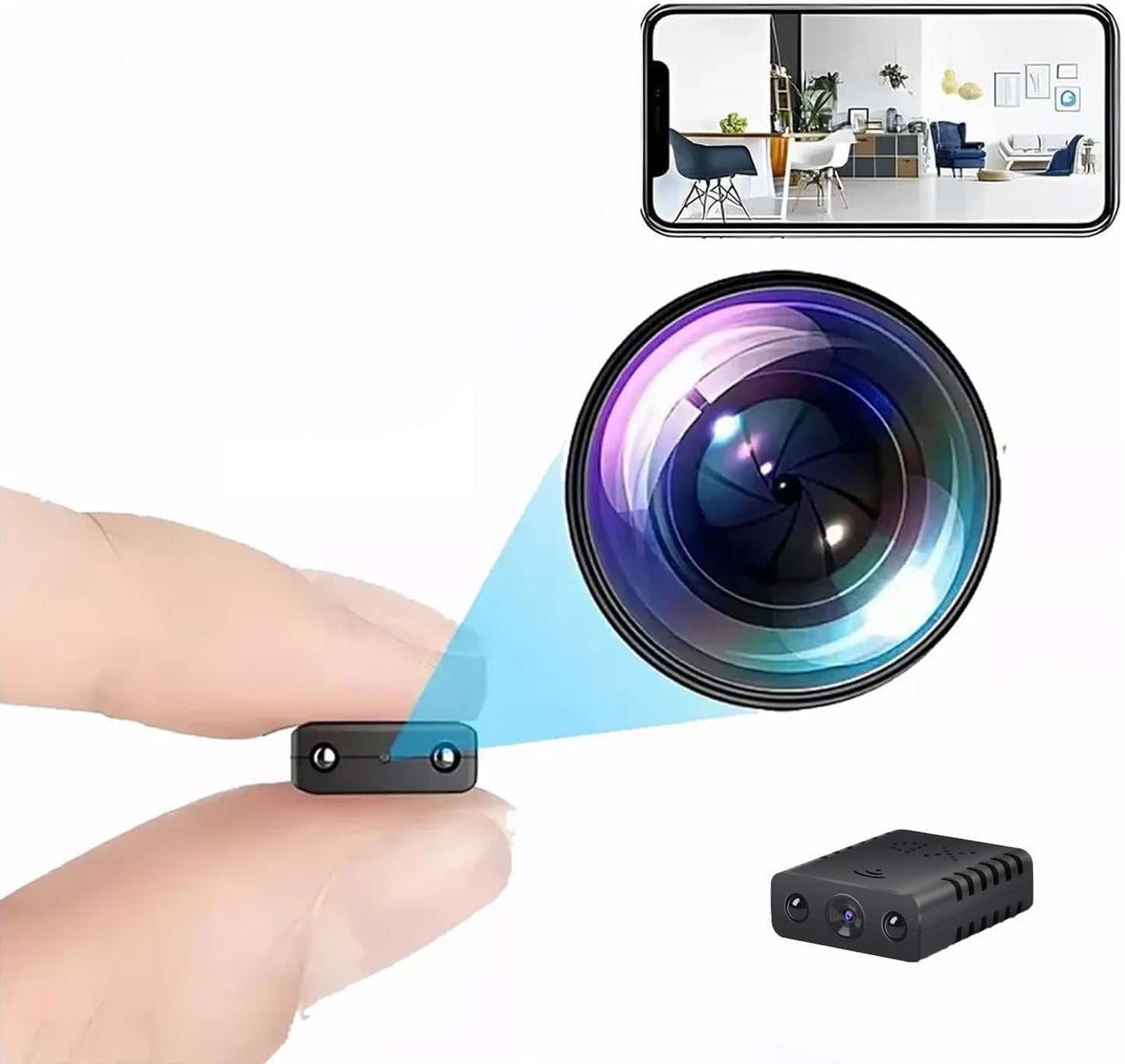 1080P Mini WiFi Security Cam Night Vision