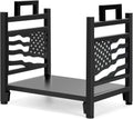 Firewood Log Rack 18x13x17 in - Tool-Free Flag Pattern Wood Holder