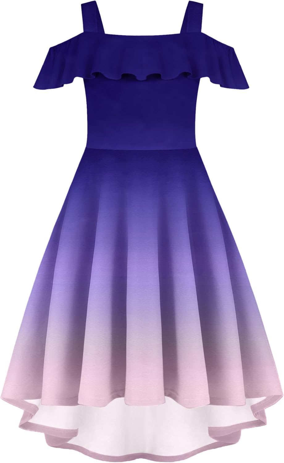 Arshiner Girls Summer Dress Off Shoulder Flutter Sleeve Midi