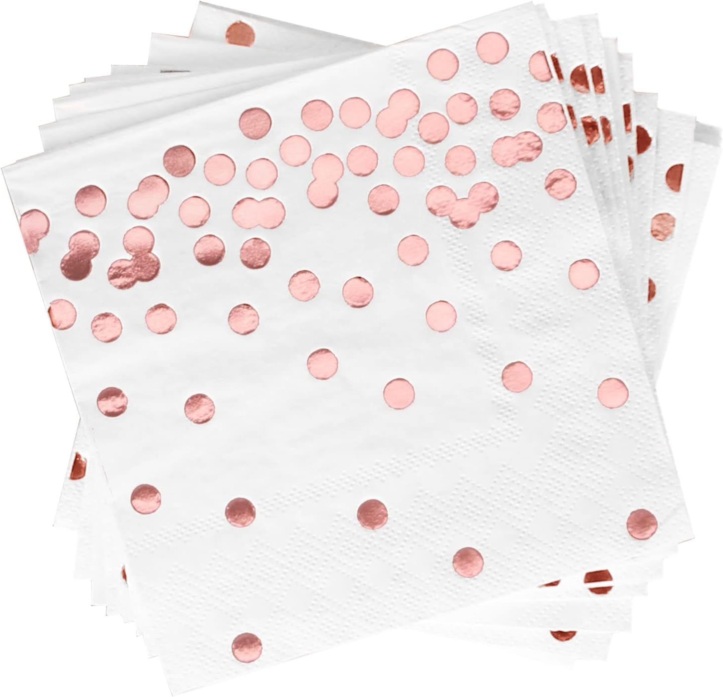 100-Pack Rose Gold Cocktail Napkins - Luxe Party Essential!
