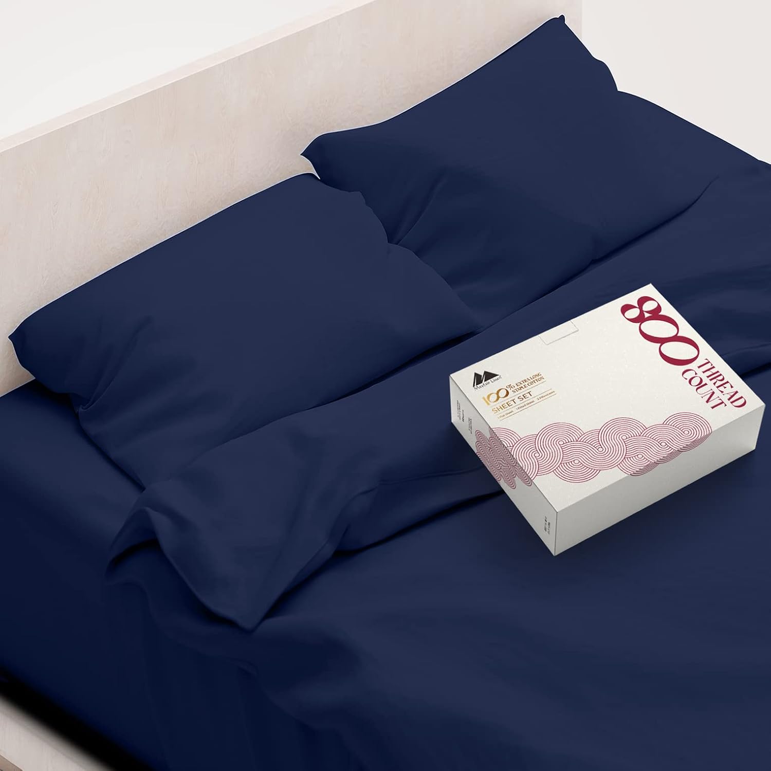 Luxurious 800 TC Egyptian Cotton Sheets for Full Size Beds