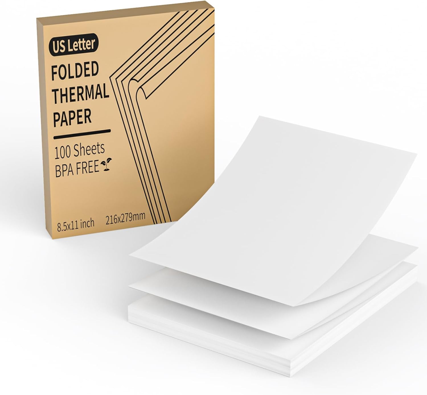 FungLam 8.5x11 Thermal Paper: 100 Sheets, Perforated