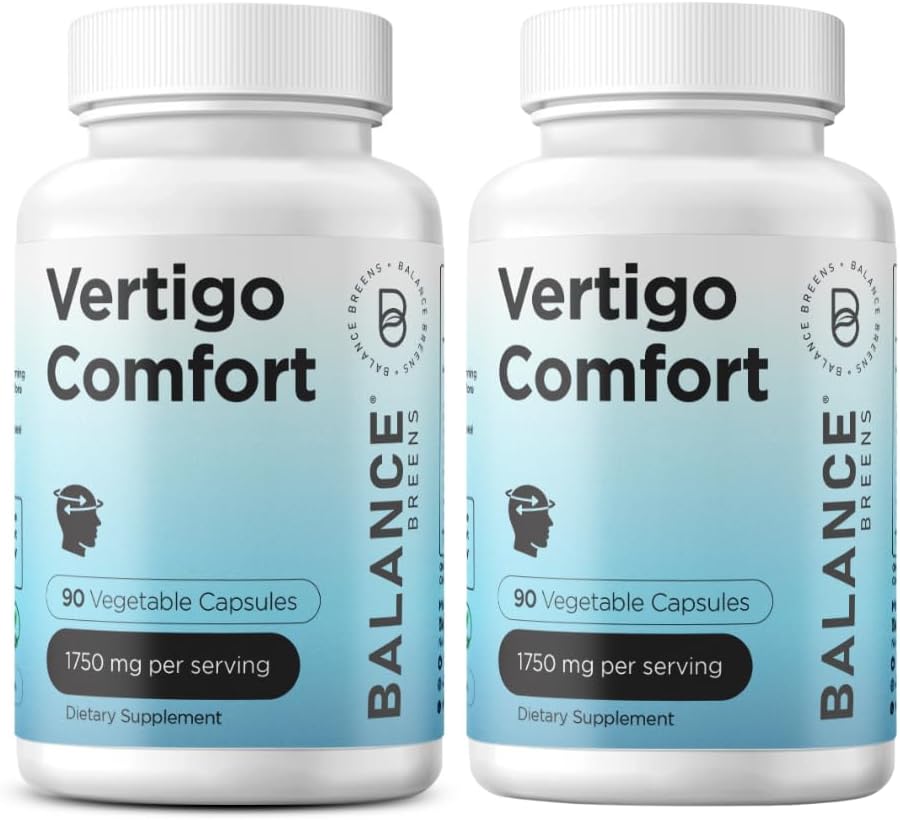 Vertigo Relief Supplement 1750mg for Motion Sickness and Dizziness