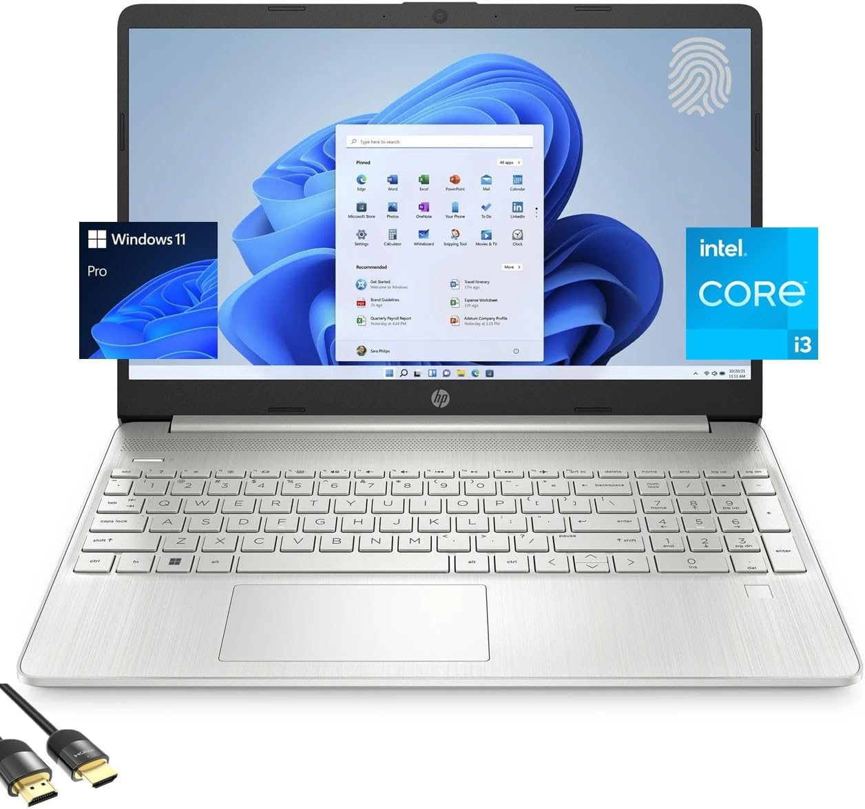 HP 15 Laptop for Business & Students with 15.6in FHD Display