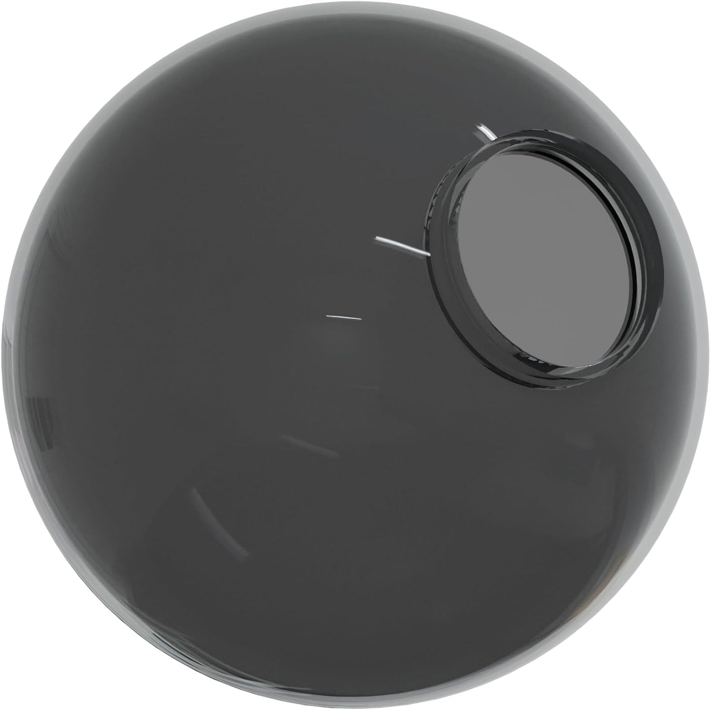 KastLite 12in Smoke Acrylic Lamp Post Globe for Outdoor Lighting