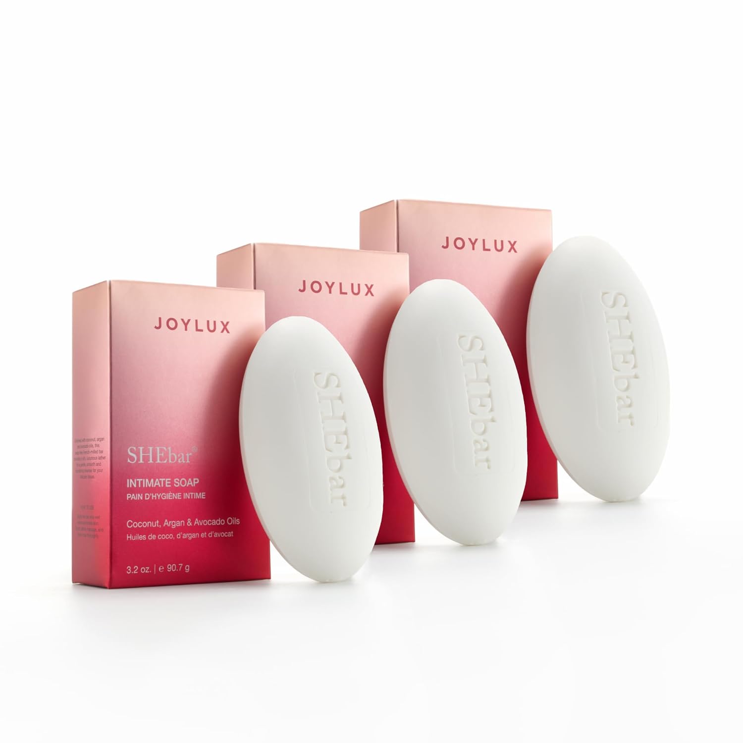 SHEBar 3-Pack Feminine Cleansing Bar with pH-Balanced Formula
