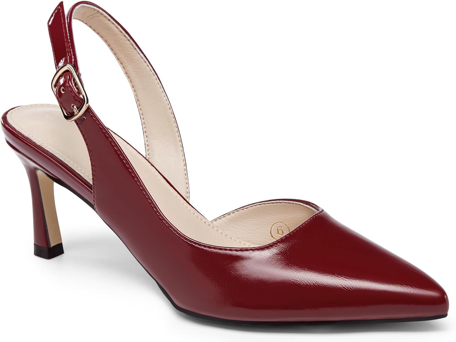 Womens Slingback Heels Low Kitten Pumps for Elegant Style