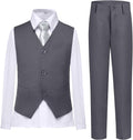 Boys Vest Set Formal Dress Suits Wedding Outfit - Classic Formalwear