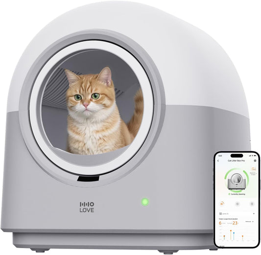 Self Cleaning Cat Litter Box for Multiple Cats with APP Control