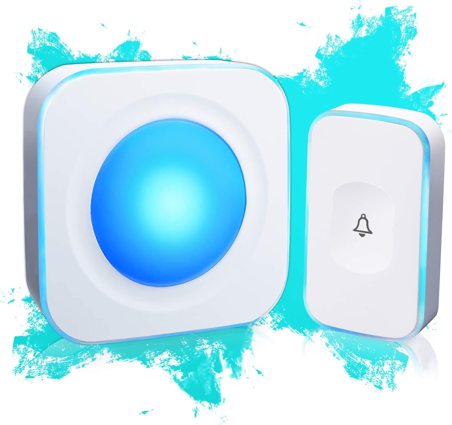 JSieem Waterproof Wireless Doorbell: 1200ft Range, 36 Melodies