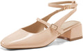 Comfortable Coutgo Mary Jane Low Heels for Women with Elegant Design