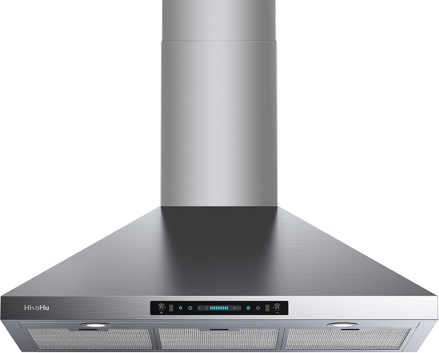 HisoHu Wall Mount Range Hood 36 Inch with Powerful Airflow