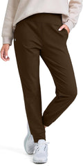 Women's Fleece Lined Joggers High Waisted Water Resistant Thermal SOFT