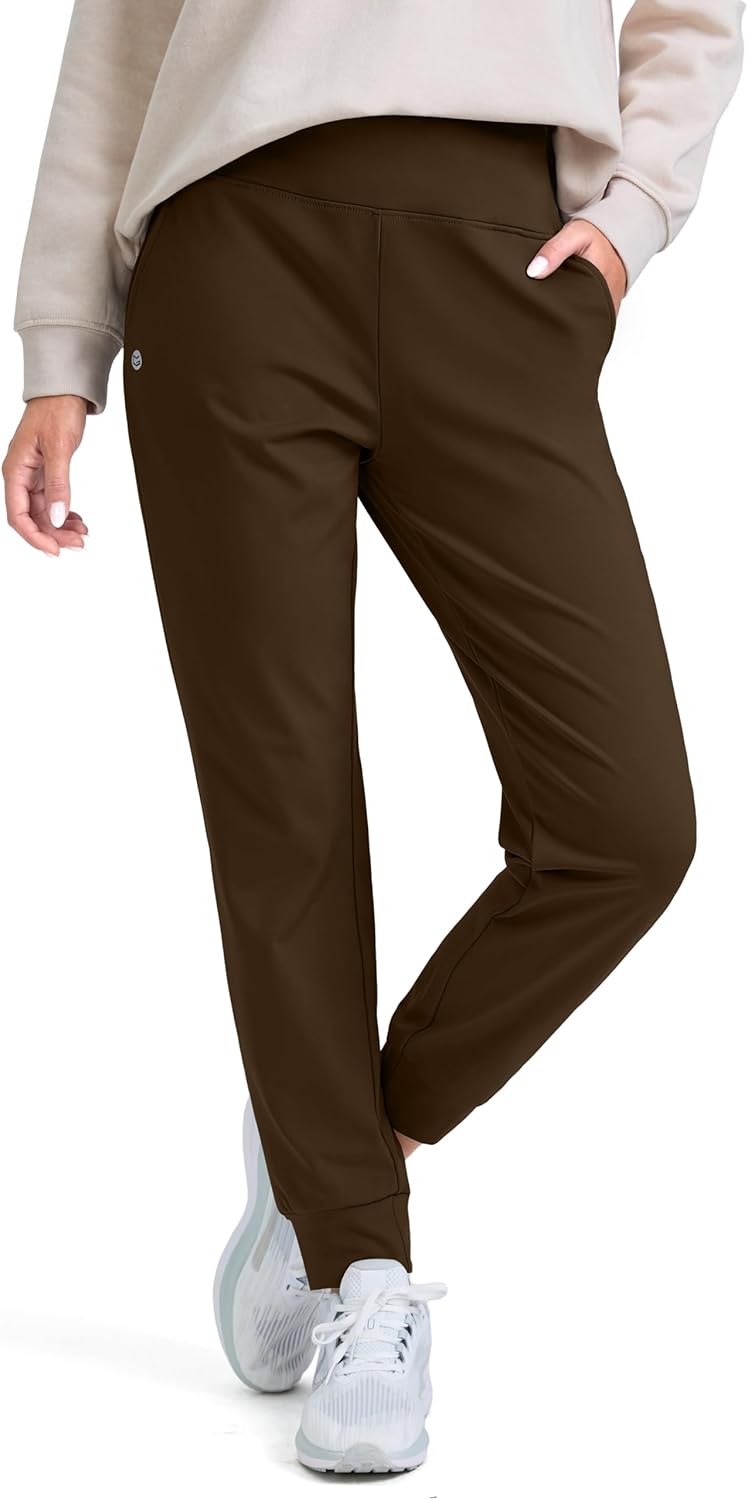 Fleece Lined Joggers for Women - Water Resistant Thermal Pants