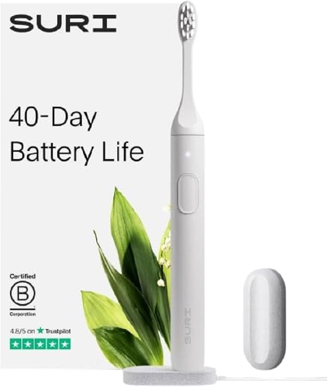 SURI Sonic Electric Toothbrush - Eco-Friendly & Powerful Clean