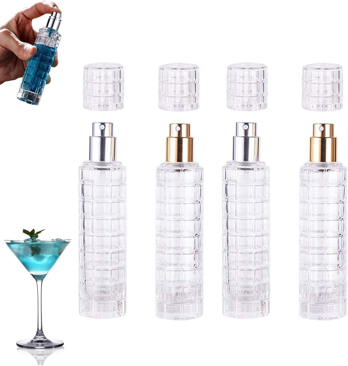 Refillable Spritzers Set - Multi-Purpose Atomizer Collection