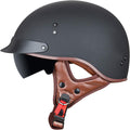 Half Helmet Motorcycle DOT Open Face Helmet with Sun Visor