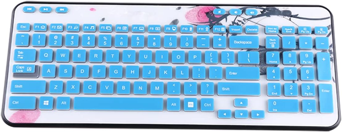 Blue Silicone Keyboard Cover for Logitech MK360 - Thin Protection