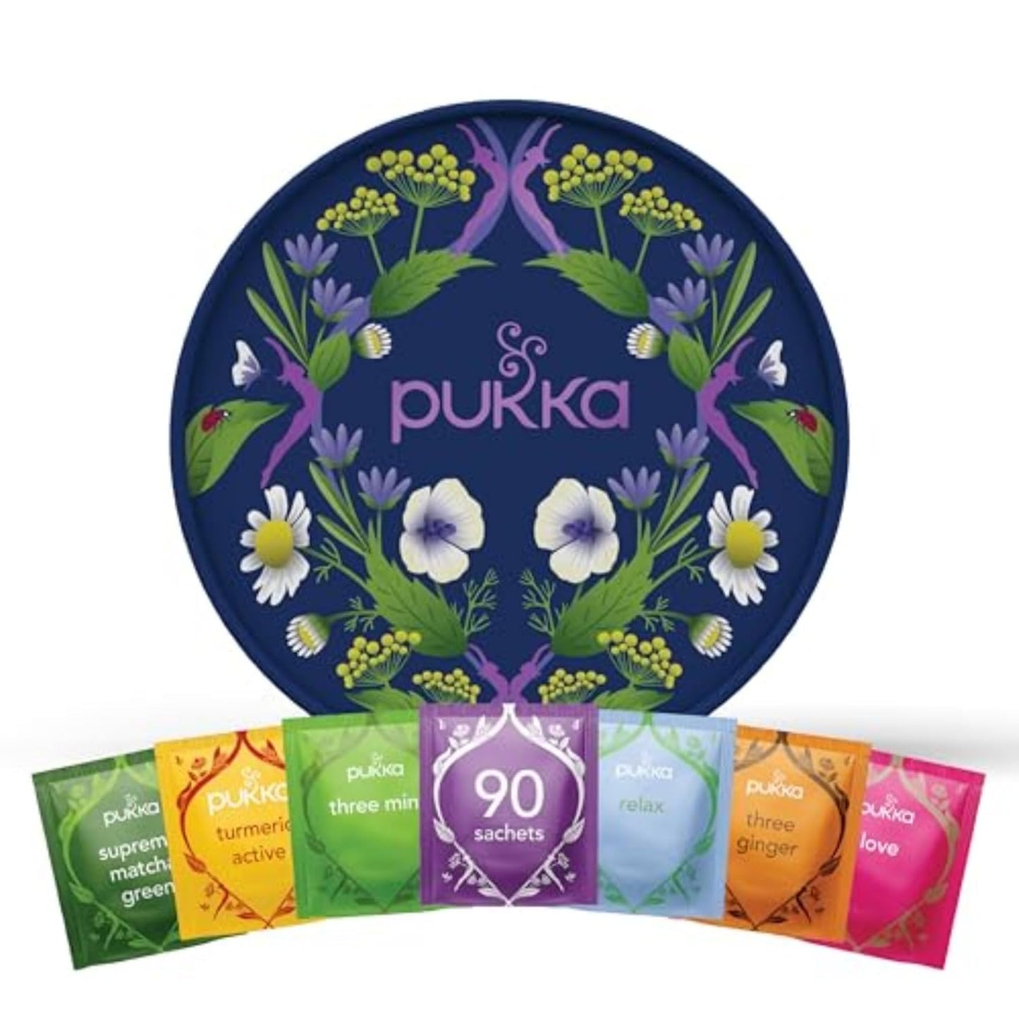 Pukka Tea Organic Herbal Tea Sampler for Everyday Wellness