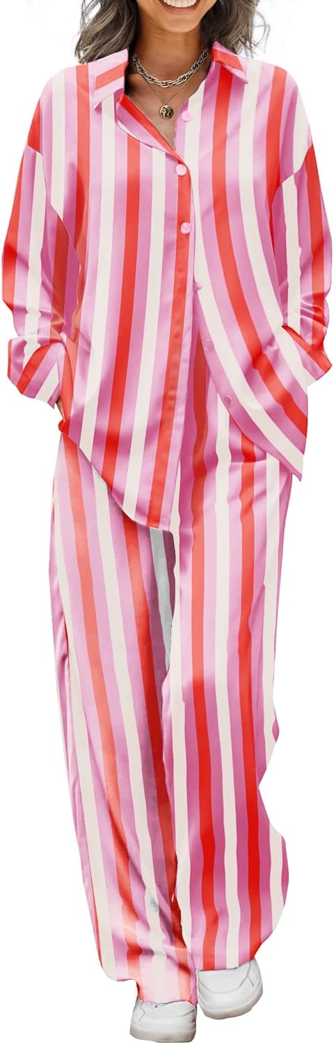 Ekouaer Womens Satin Silky Pajama Set for Ultimate Comfort