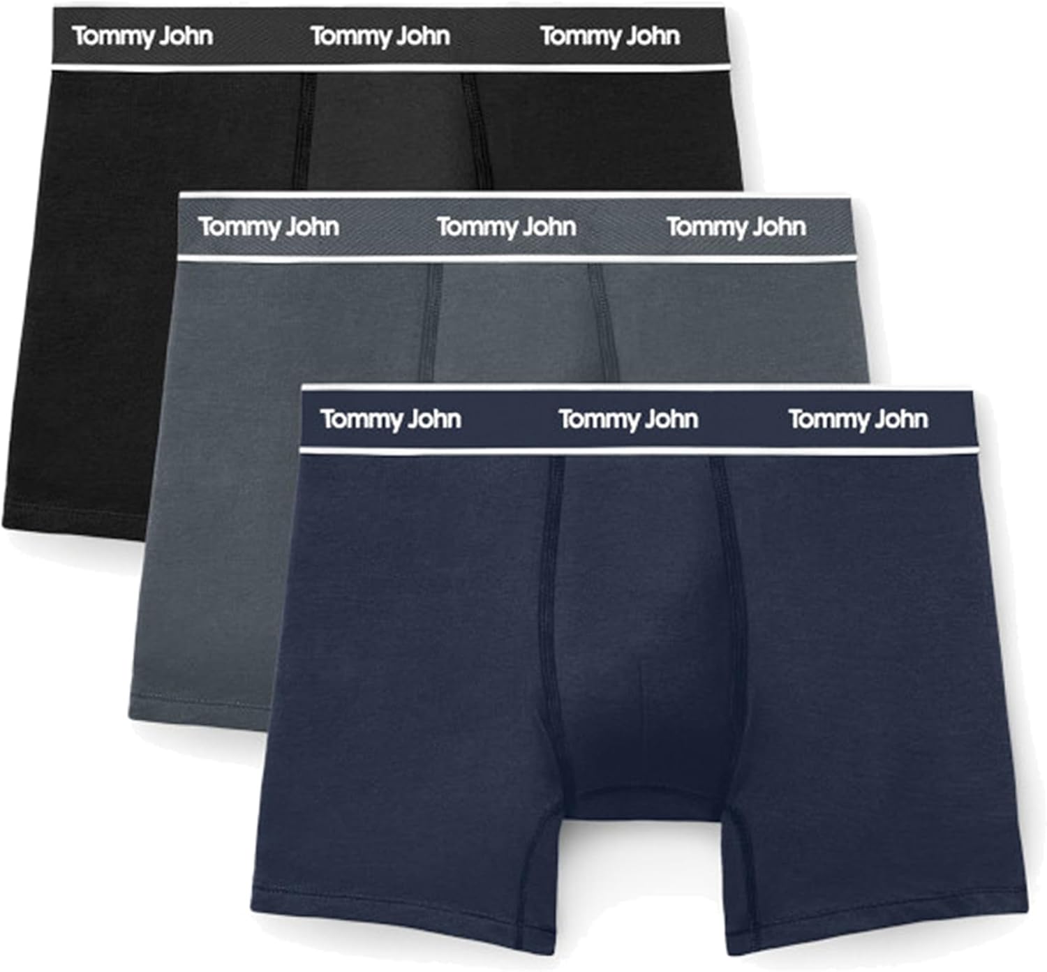 Tommy John Men's Essential Cool Cotton Stretch Boxer Briefs