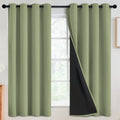 100% Blackout Curtains 52 x 63 in 2 Panels - Thermal Room Darkening