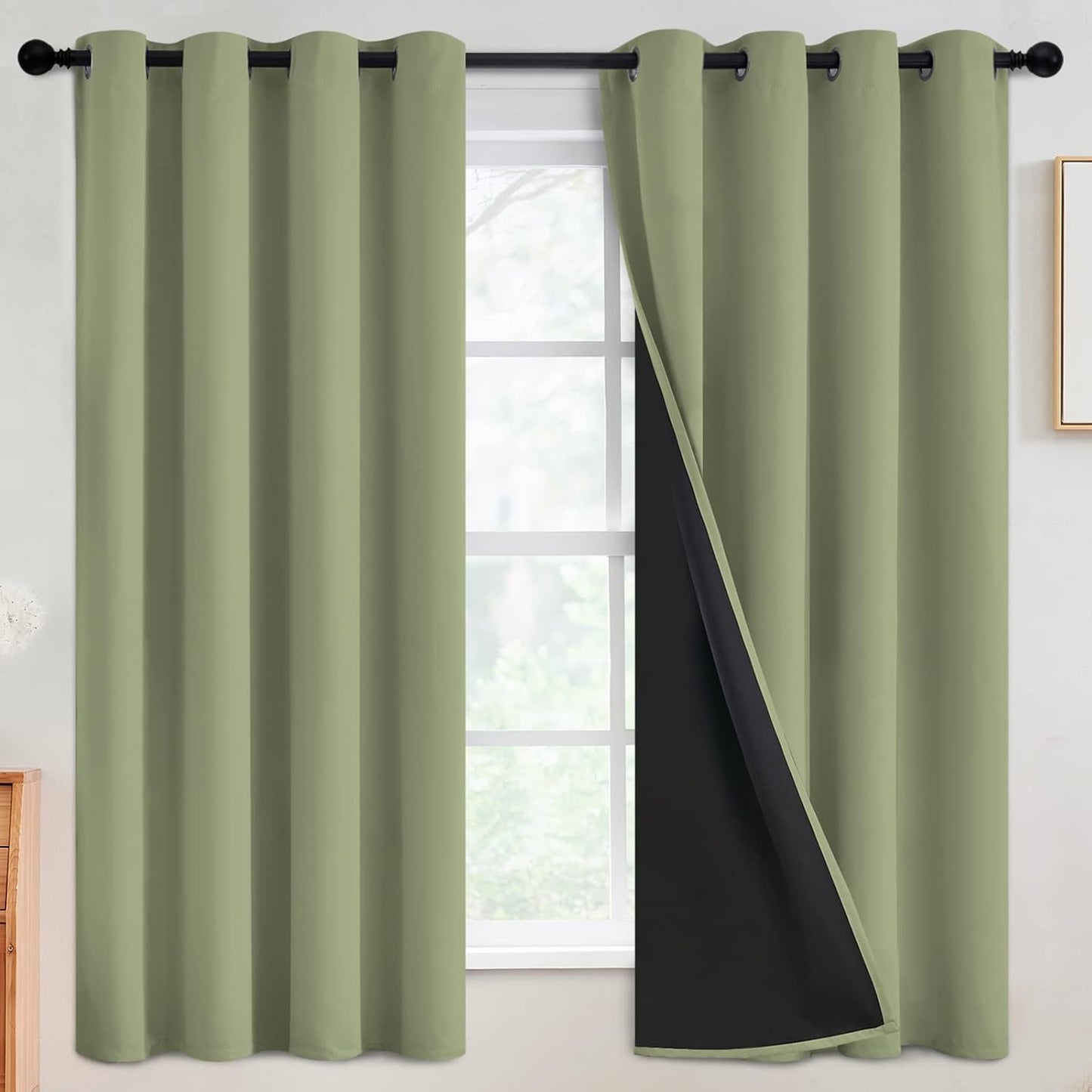 100% Blackout Curtains for Bedroom and Living Room by SimpleHome