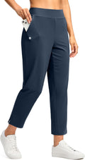 G Gradual Women's 7/8 Ankle Golf Pants - Comfortable Travel Fit
