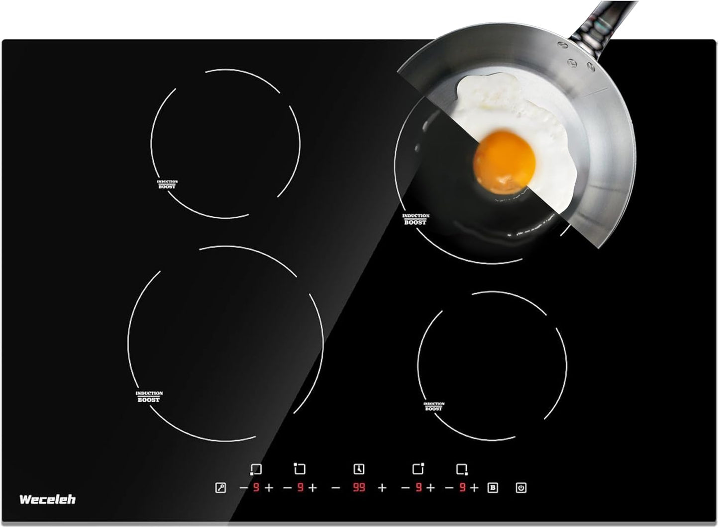 Induction Cooktop 30 Inch with 4 Burners for Efficient Cooking