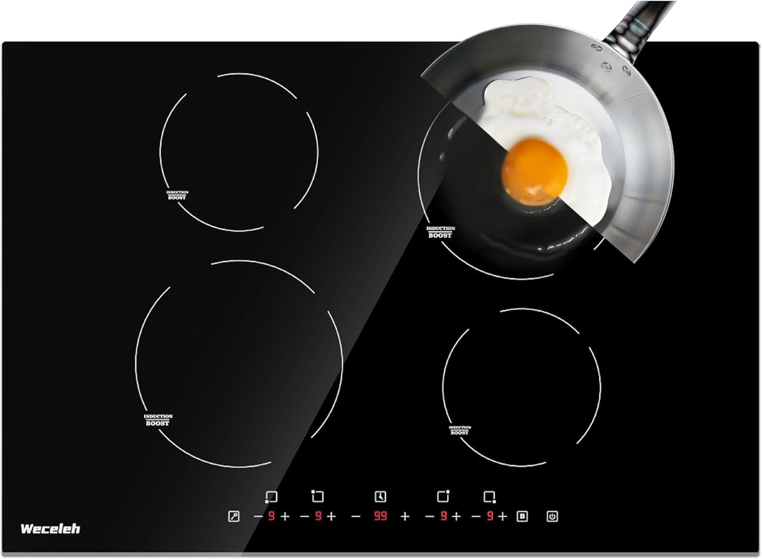 Induction Cooktop 30 Inch with 4 Burners for Efficient Cooking