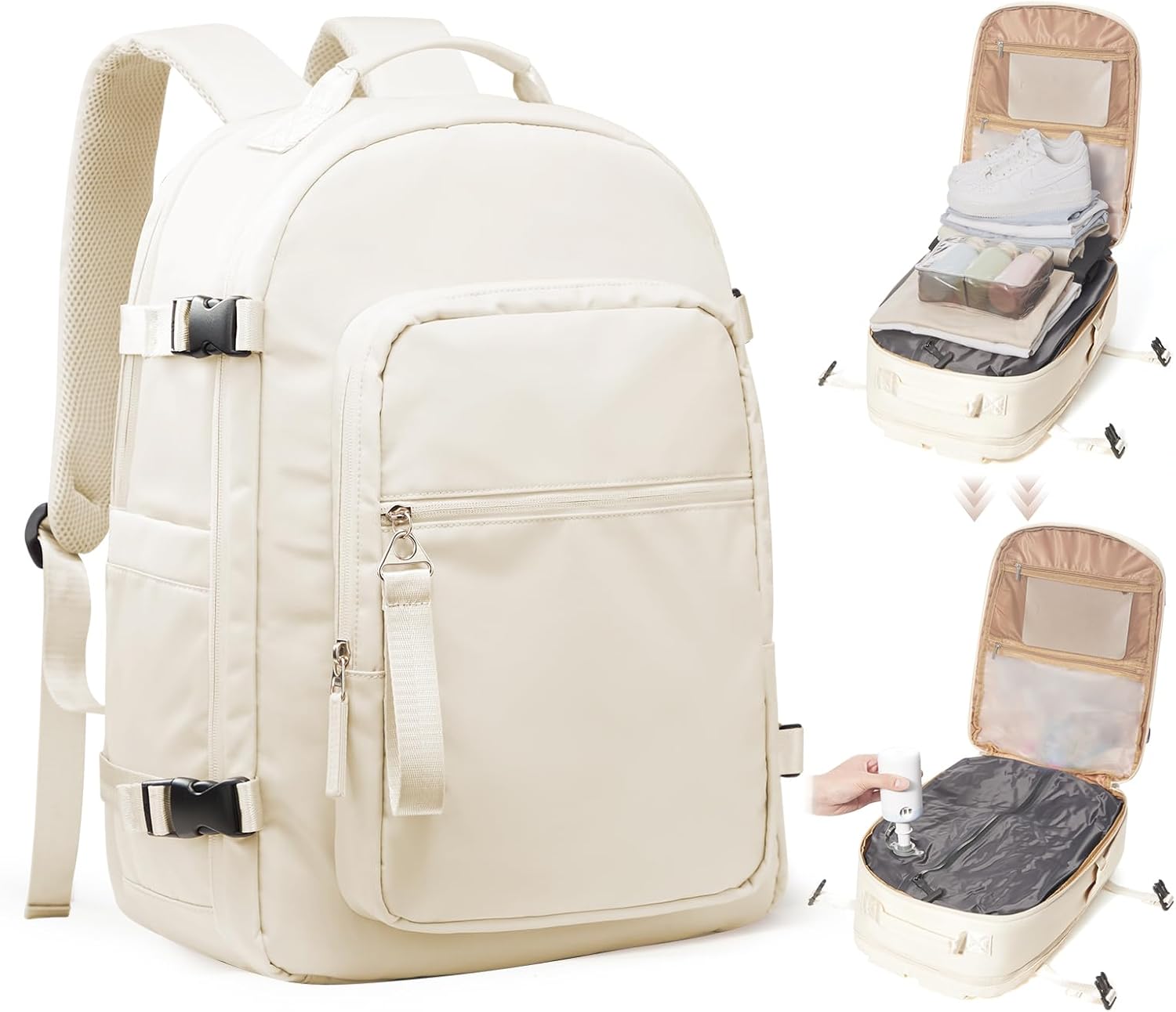 Vacuum Backpack Travel with Pump for Ultimate Compression