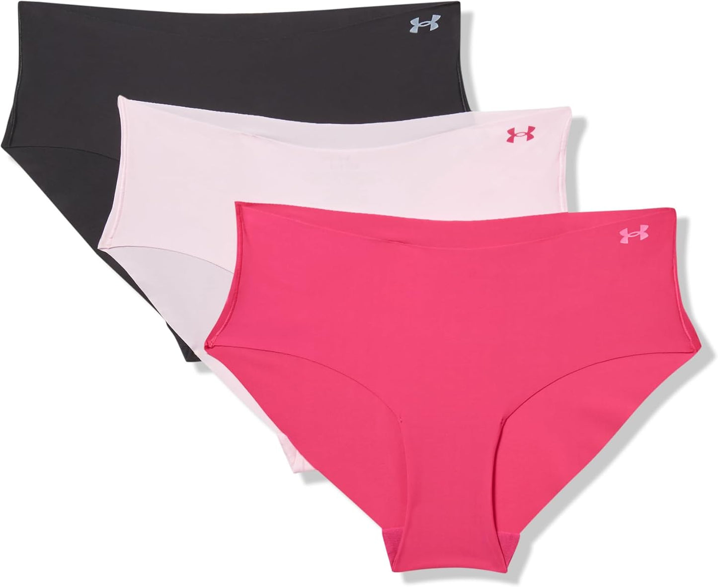 Under Armour Women's Pure Stretch No Show Hipster 3-pack