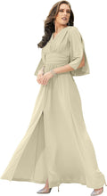 Womens Nude Champagne Brown Bridesmaid Maxi Dress - Flattering Fit