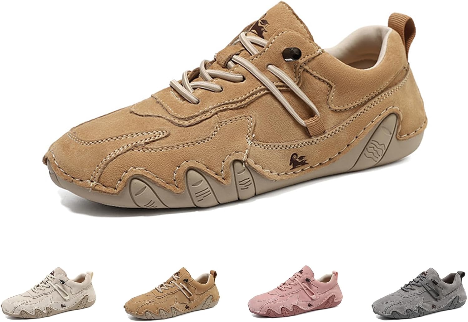 Zeberfi Waterproof Suede Walking Shoes - All-Season Comfort