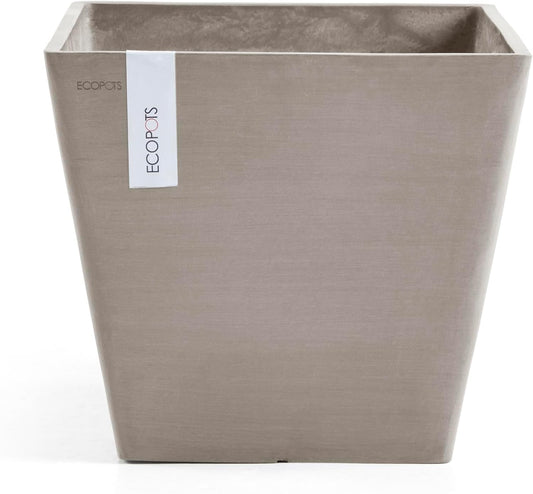 Ecopots Rotterdam Durable Modern Square Planter for Indoor/Outdoor