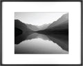 16x20 Metal Picture Frame with Mat - Modern Black Foundry