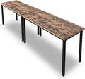 9ft Conference Table Set 2PCS Rustic Brown - Seats 4-8