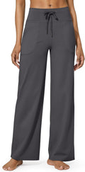 Wide Leg Yoga Pants High Waist Sweatpants with Pockets - Comfortable