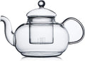 Glass Teapot 40.6oz/1200ml with Removable Infuser - Stovetop Safe