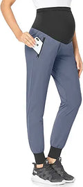 POSHGLAM Women's Maternity Joggers - Quick-Dry Lightweight Comfort