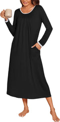 Ekouaer Long Nightgowns for Women Long Sleeve Sleepshirts - Cozy Full