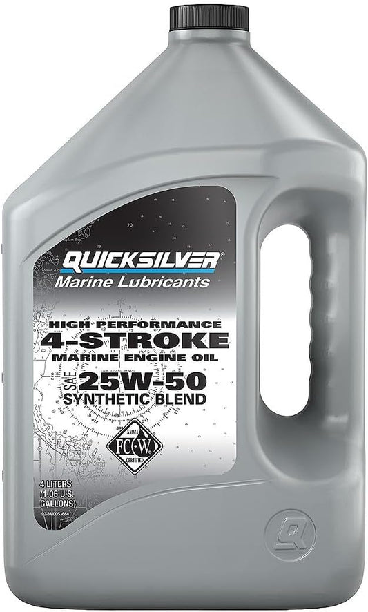 Quicksilver 25W-50 High Performance Marine Engine Oil Review