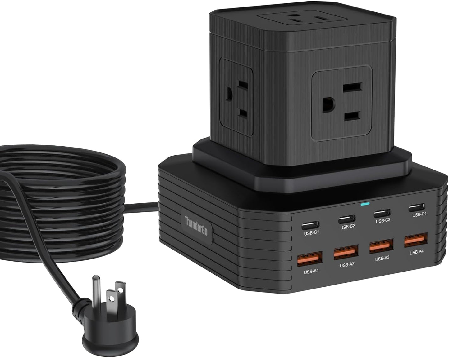 ThunderGo Surge Protector Power Strip | 13-in-1 Charging Station