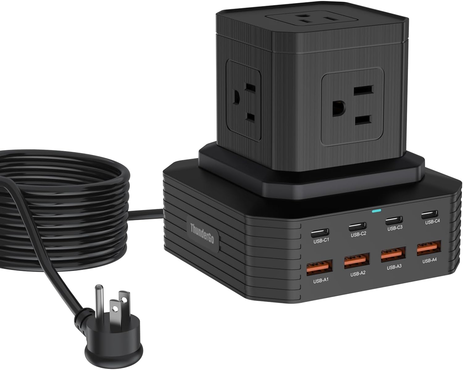 ThunderGo Surge Protector Power Strip | 13-in-1 Charging Station