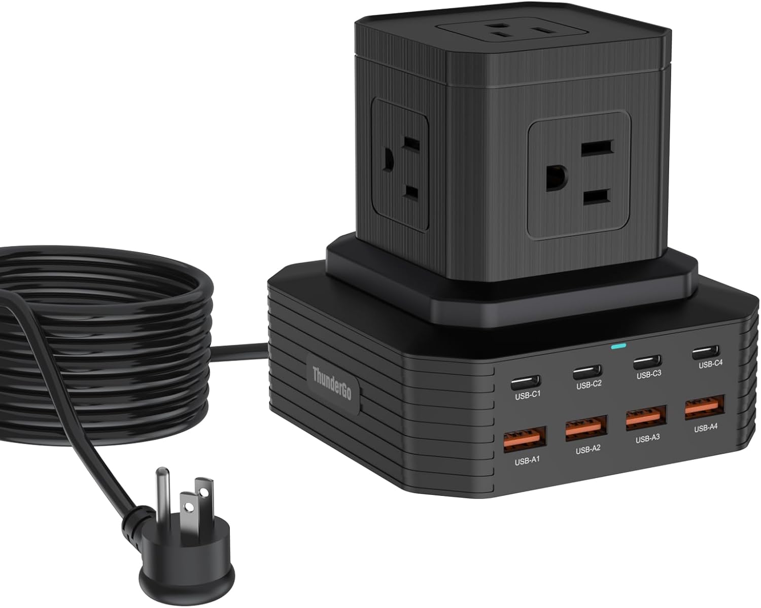 13-in-1 USB C Charging Station with 100W Surge Protection