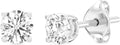 Lab-Grown Diamond Stud Earrings for Women - 3/4 Ct Total