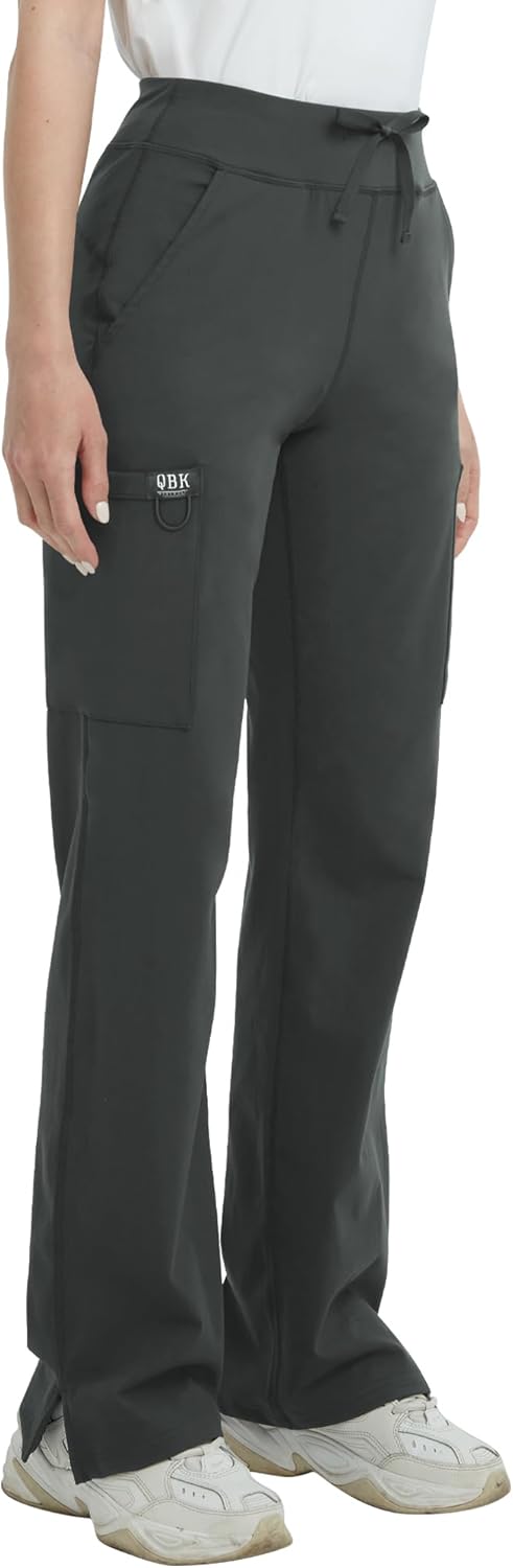 QBK High Rise Yoga Scrub Pants for Women - Stylish Comfort