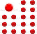 Light Up Red Clown Noses 16 Pack - Blinking LED Party Noses