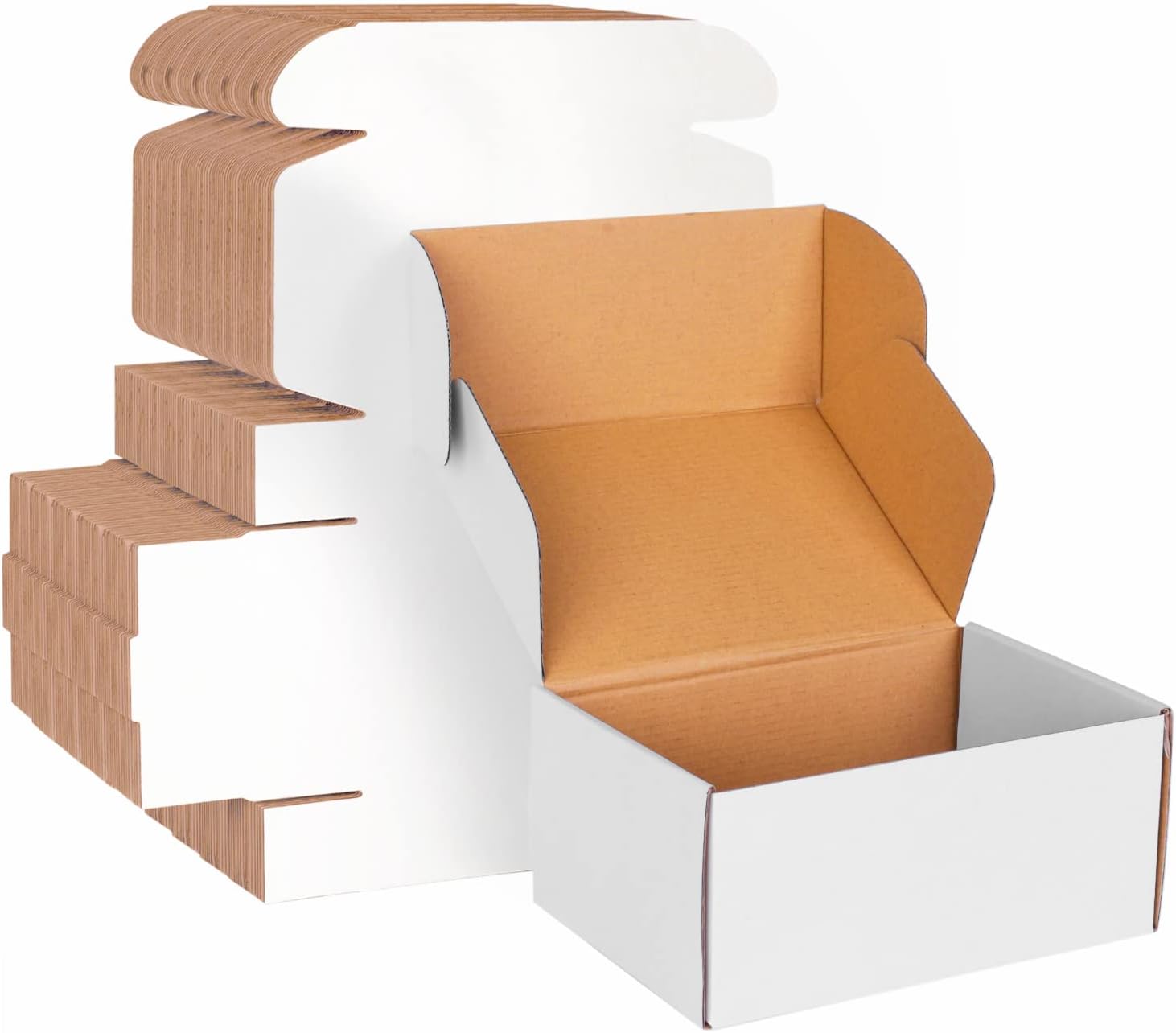 9x6x4 White Cardboard Boxes for Small Business Shipping Needs